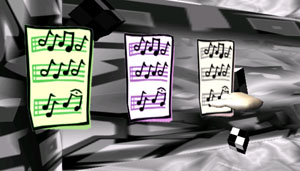 Grabbing a music note