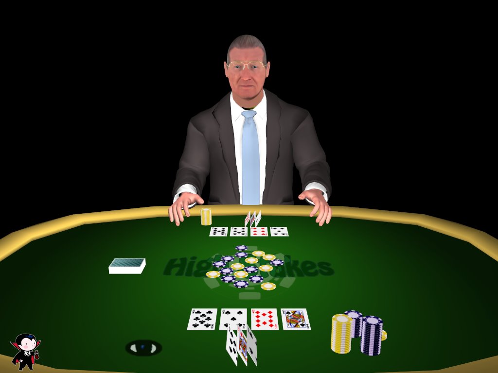 Main game view during poker play