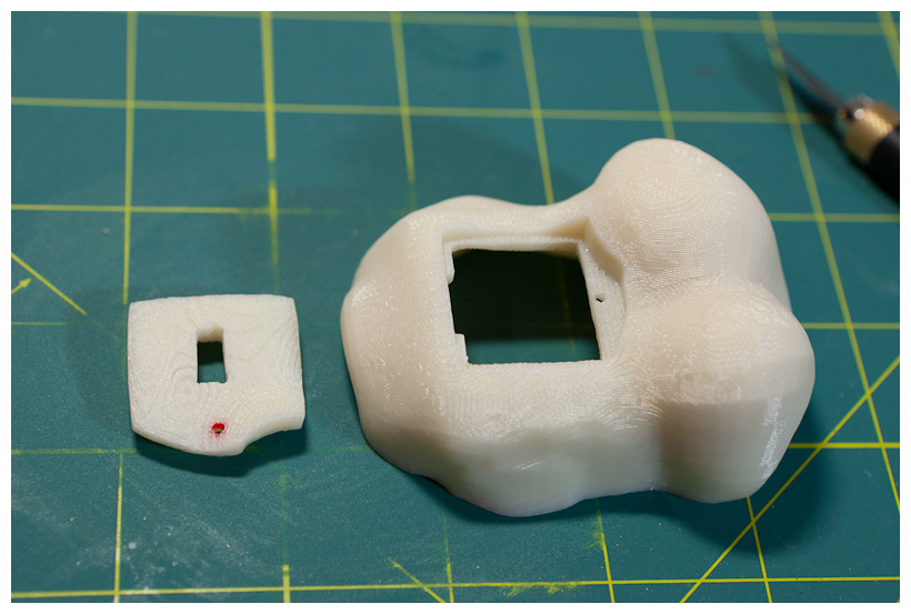 Body modified with opening for battery and switch