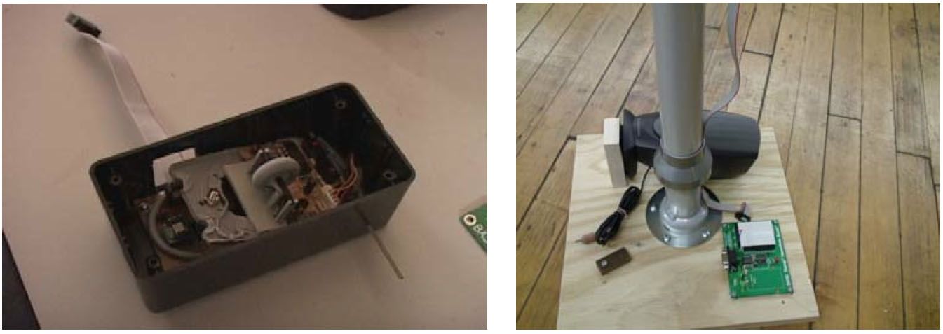 Pan interface internal components and sensors