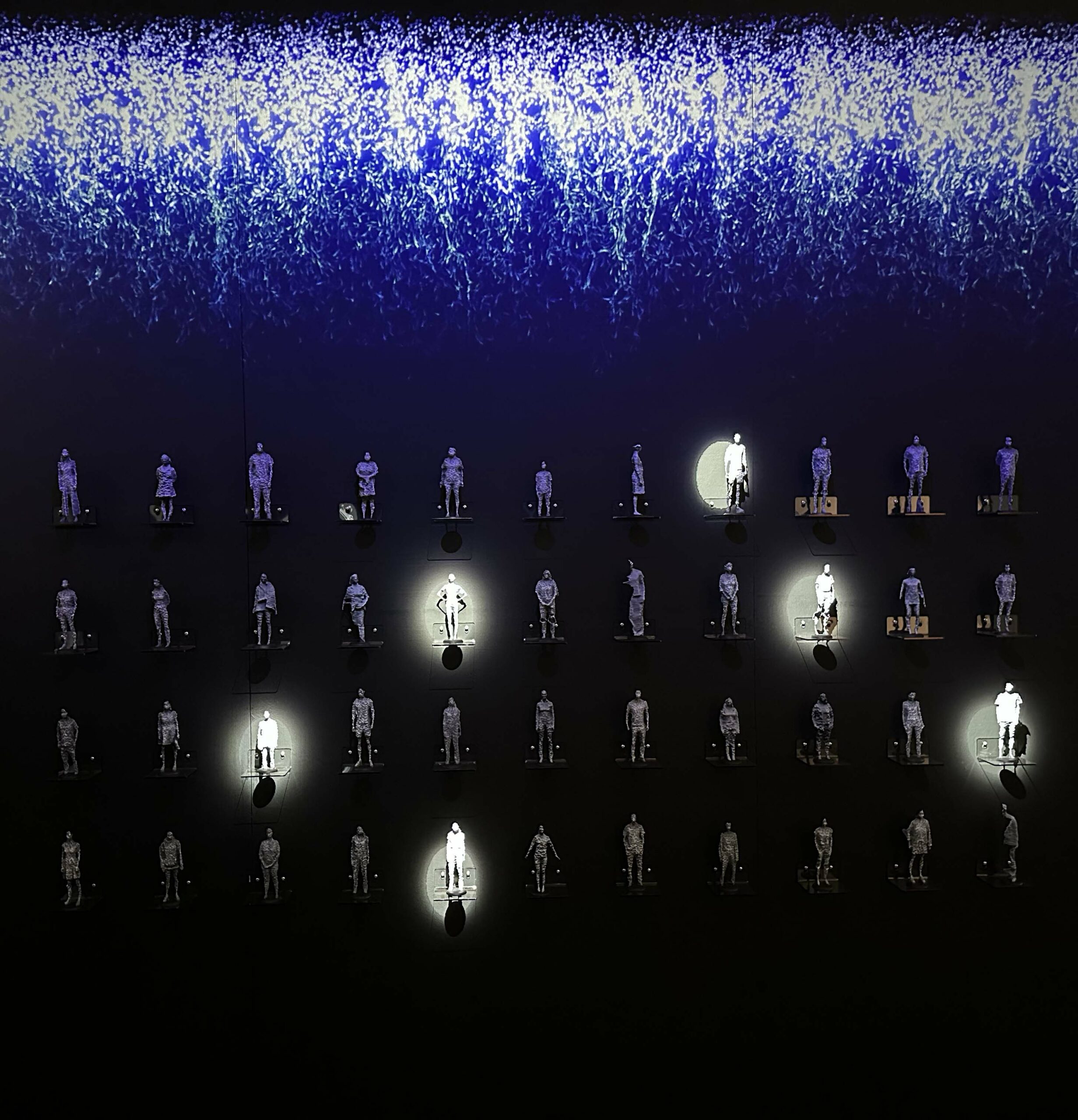 3D-printed sculptures displayed at SIGGRAPH exhibition