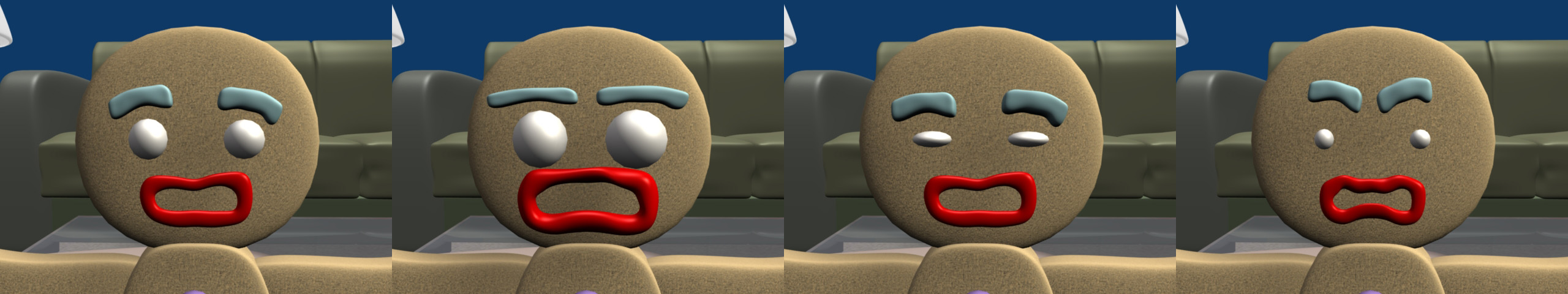 Shape key sets for facial expression